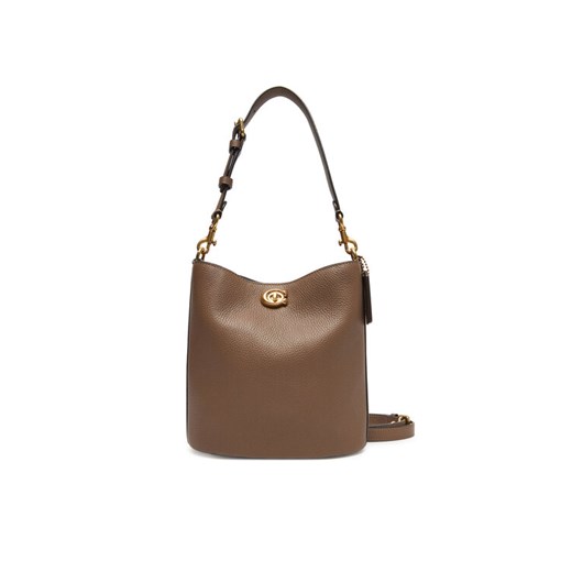 Torebka Coach Willow CW625 B4CBD Brązowy ze sklepu eobuwie.pl w kategorii Torby Shopper bag - zdjęcie 183634246