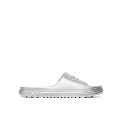 Pepe Jeans Klapki Beach Slidemet PLS70165 Srebrny ze sklepu MODIVO w kategorii Klapki damskie - zdjęcie 183634949