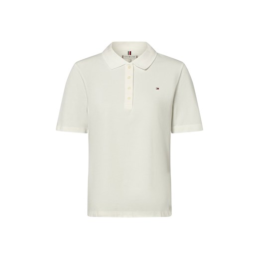 Tommy Hilfiger Damska koszulka polo Kobiety Bawełna écru jednolity ze sklepu vangraaf w kategorii Bluzki damskie - zdjęcie 183636426