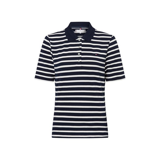 Tommy Hilfiger Damska koszulka polo Kobiety Bawełna granatowy w paski ze sklepu vangraaf w kategorii Bluzki damskie - zdjęcie 183636429