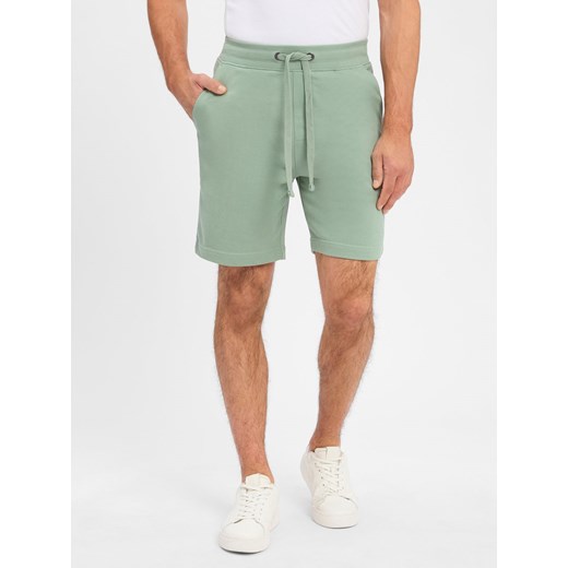 Nils Sundström Szorty Mężczyźni Bawełna seledynowy jednolity ze sklepu vangraaf w kategorii Spodenki męskie - zdjęcie 183636466