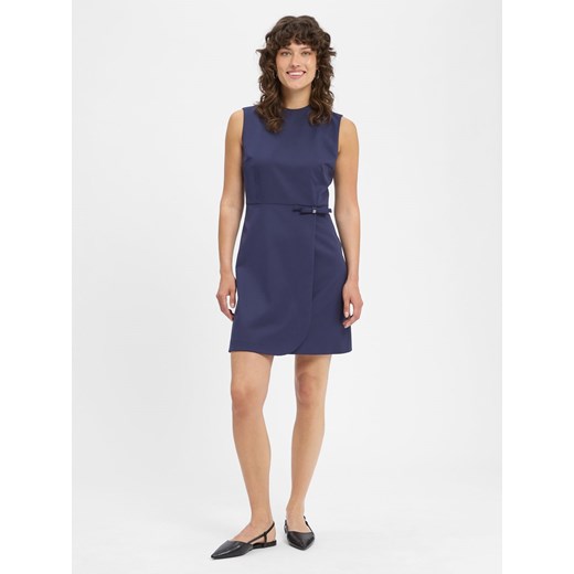 HUGO Sukienka damska - Kanine Kobiety granatowy jednolity ze sklepu vangraaf w kategorii Sukienki - zdjęcie 183636489