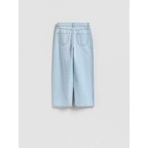 Reserved - Jeansy z szerokimi nogawkami - niebieski Reserved 44 Reserved