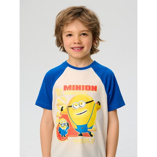 Sinsay - Komplet dzianinowy Minions - granatowy Sinsay 128 (7-8 l) Sinsay