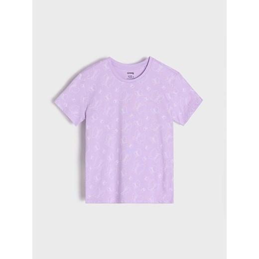 Sinsay - Piżama dwuczęściowa - fioletowy Sinsay 98 (2-3 l) Sinsay
