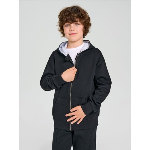 Sinsay - Bluza rozpinana z kapturem - czarny ze sklepu Sinsay w kategorii Bluzy chłopięce - zdjęcie 183638148