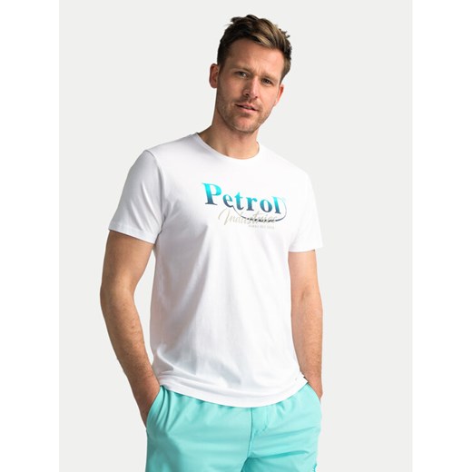 Petrol Industries T-Shirt M-1040-TSR634 Biały Regular Fit ze sklepu MODIVO w kategorii T-shirty męskie - zdjęcie 183639448