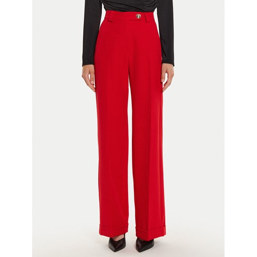 Maryley Spodnie materiałowe 24IB563/43MA Czerwony Regular Fit ze sklepu MODIVO w kategorii Spodnie damskie - zdjęcie 183639578