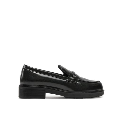 Calvin Klein Lordsy Loafer W/M Bar Saff Lth HW0HW02076 Czarny ze sklepu MODIVO w kategorii Lordsy damskie - zdjęcie 183639597