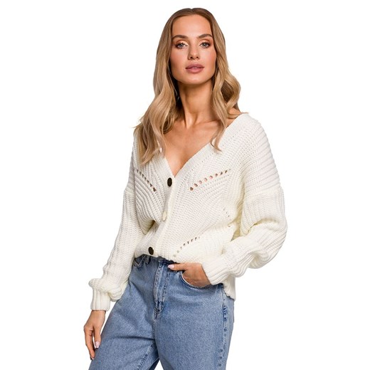 made of emotion Kardigan w kolorze kremowym ze sklepu Limango Polska w kategorii Swetry damskie - zdjęcie 183641996