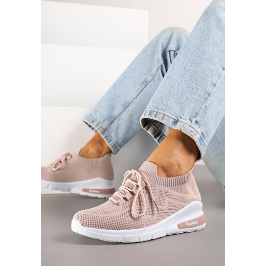 Beżowe Buty Sportowe Amathousa ze sklepu born2be.pl w kategorii Buty sportowe damskie - zdjęcie 183643479