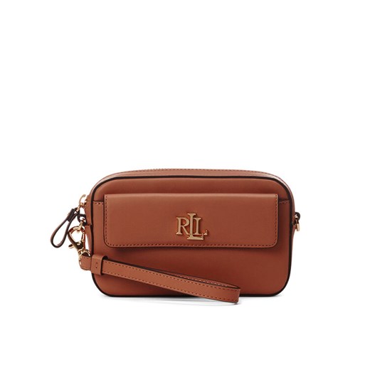Torebka Lauren Ralph Lauren 432934353003 Brązowy ze sklepu eobuwie.pl w kategorii Listonoszki - zdjęcie 183643955