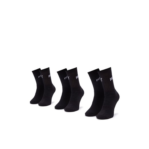 Zestaw 3 par wysokich skarpet unisex Puma 907934 r. 35/38 Czarny Puma NOSIZE eobuwie.pl