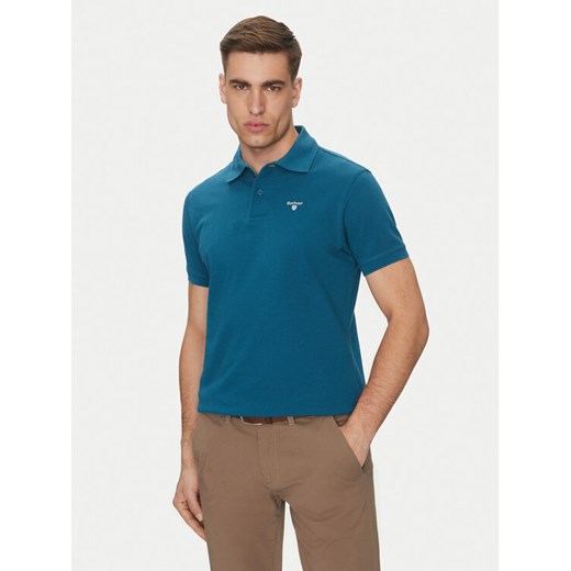 Barbour Polo Tartan MML0012AQ72 Niebieski Regular Fit ze sklepu MODIVO w kategorii T-shirty męskie - zdjęcie 183645425