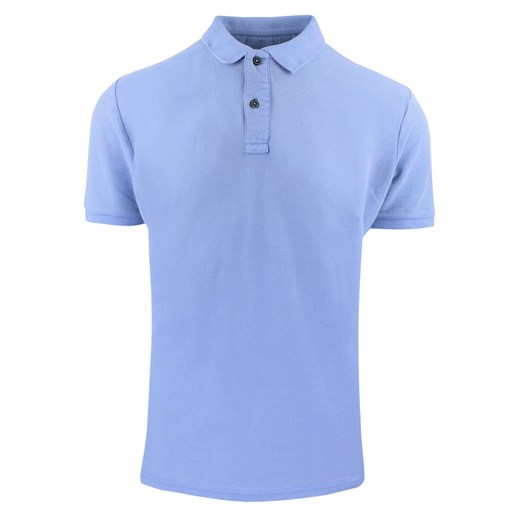 Koszulka Polo, Męska - Adriano Guinari - Zgaszony Błękit TSADGSS25poloLIGHTBLUE ze sklepu JegoSzafa.pl w kategorii T-shirty męskie - zdjęcie 183648577
