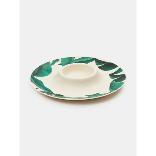 Sinsay - Taca do serwowania z motywem liści - wielobarwny Sinsay One Size Sinsay
