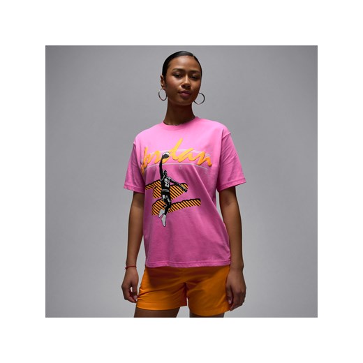 Damski T-shirt z nadrukiem Jordan MVP - Różowy ze sklepu Nike poland w kategorii Bluzki damskie - zdjęcie 183650838
