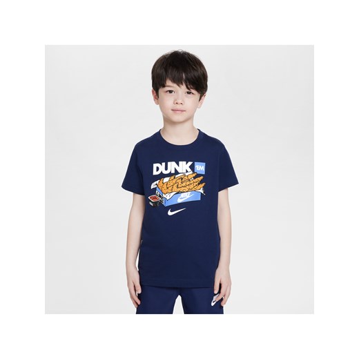 T-shirt dla małych dzieci Dunk ’Em Tenders Nike - Niebieski ze sklepu Nike poland w kategorii T-shirty chłopięce - zdjęcie 183650919