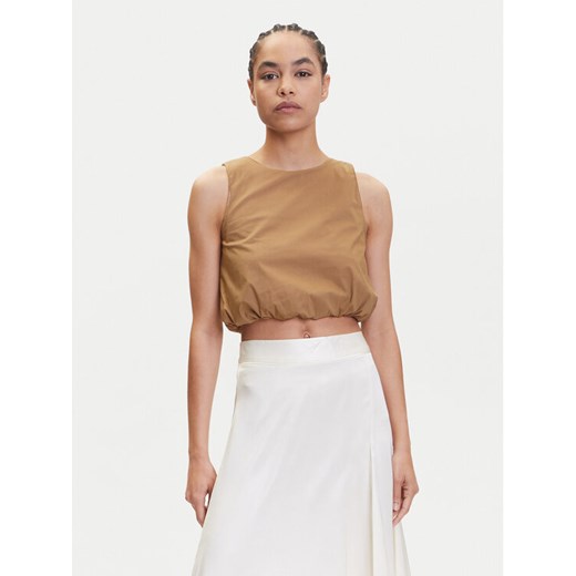 Marella Top Chiatta 2515161132 Brązowy Regular Fit ze sklepu MODIVO w kategorii Bluzki damskie - zdjęcie 183652336