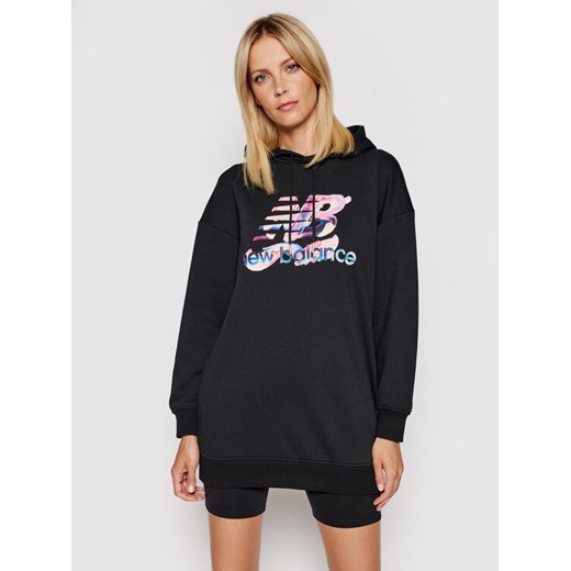 New Balance Bluza Athletics Erin Loree Hoodie WD11506 Czarny Oversize ze sklepu MODIVO w kategorii Bluzy damskie - zdjęcie 183652426