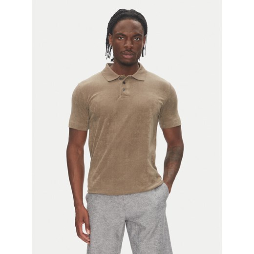 Lindbergh Polo 30-404263 Beżowy Relaxed Fit ze sklepu MODIVO w kategorii T-shirty męskie - zdjęcie 183652547