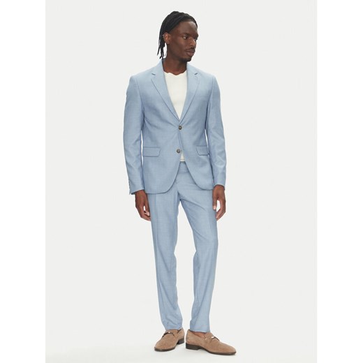 Lindbergh Garnitur 30-606034 Błękitny Slim Fit ze sklepu MODIVO w kategorii Garnitury męskie - zdjęcie 183652668