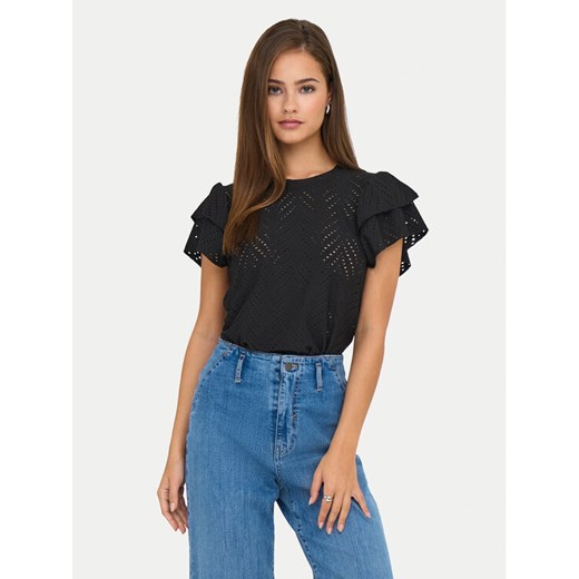JDY Bluzka Carla 15351452 Czarny Regular Fit ze sklepu MODIVO w kategorii Bluzki damskie - zdjęcie 183652718