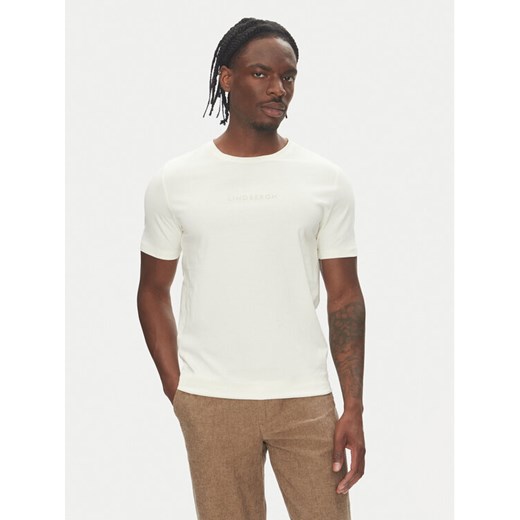 Lindbergh T-Shirt 30-400200 Écru Relaxed Fit ze sklepu MODIVO w kategorii T-shirty męskie - zdjęcie 183652729