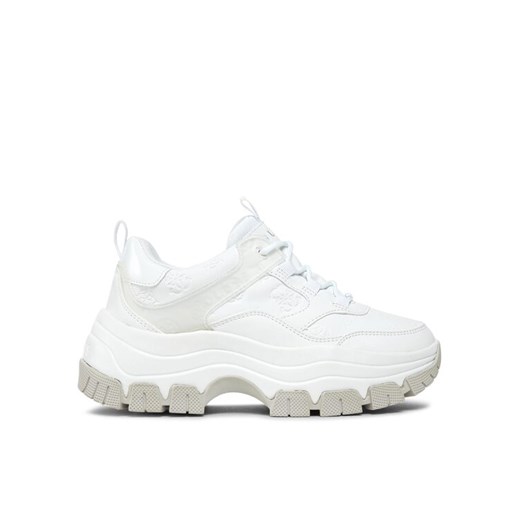 Guess Sneakersy Bisun FL8BIU FAL12 Biały ze sklepu MODIVO w kategorii Buty sportowe damskie - zdjęcie 183652776