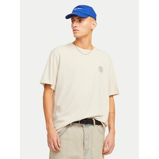 Jack&Jones T-Shirt Jackie 12271366 Beżowy Relaxed Fit ze sklepu MODIVO w kategorii T-shirty męskie - zdjęcie 183652918