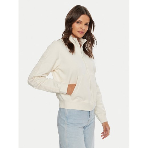 Guess Bluza Stacie V4BQ01 KC5O0 Beżowy Regular Fit ze sklepu MODIVO w kategorii Bluzy damskie - zdjęcie 183652947