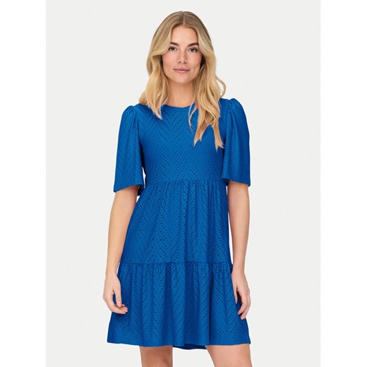 JDY Sukienka letnia Carla 15254680 Niebieski Regular Fit ze sklepu MODIVO w kategorii Sukienki - zdjęcie 183652997