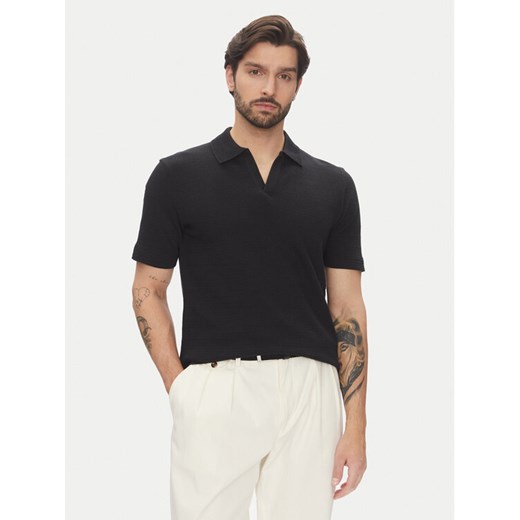 Marc O'Polo Polo 524 3021 53176 Czarny Regular Fit ze sklepu MODIVO w kategorii T-shirty męskie - zdjęcie 183653157