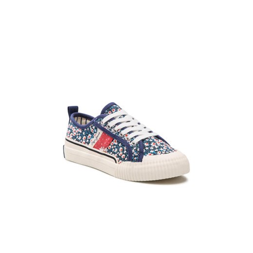 Tenisówki Pepe Jeans Ottis Flower Girl PGS30541 Granatowy Pepe Jeans 33 eobuwie.pl