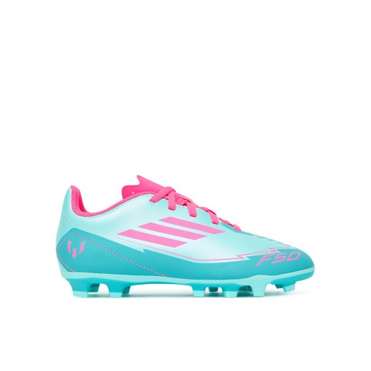 Buty do piłki nożnej adidas F50 Club Messi Firm/Multi-Ground IH0932 Turkusowy ze sklepu eobuwie.pl w kategorii Buty sportowe dziecięce - zdjęcie 183658815