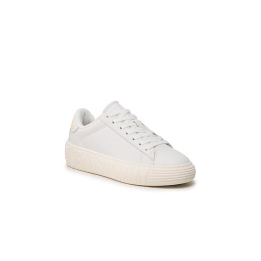 Sneakersy Tommy Jeans Tjw New Cupsole Leather Lc EN0EN02212 Écru Tommy Jeans 39 eobuwie.pl
