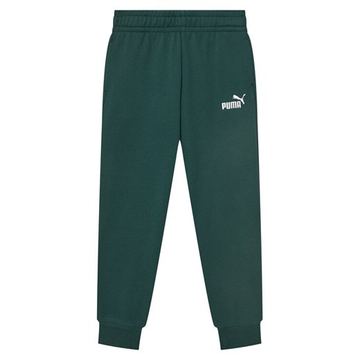 Puma Spodnie dresowe Ess No. 1 Logo 684914 Zielony Regular Fit ze sklepu MODIVO w kategorii Spodnie chłopięce - zdjęcie 183660086