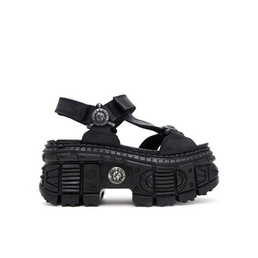 NEW ROCK Sandały M-BIOS130-C7 Czarny ze sklepu MODIVO w kategorii Sandały damskie - zdjęcie 183660218