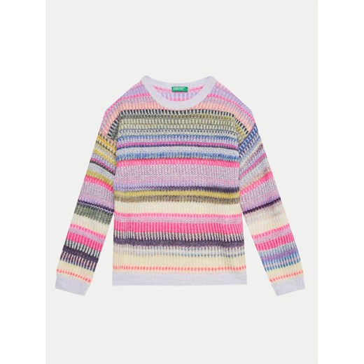 United Colors Of Benetton Sweter 116QQ107L Kolorowy Regular Fit ze sklepu MODIVO w kategorii Swetry dziewczęce - zdjęcie 183660228