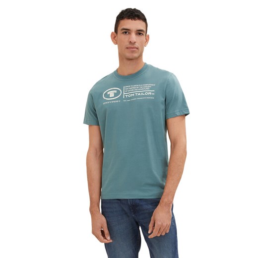 Tom Tailor T-Shirt 1035611 Zielony Regular Fit ze sklepu MODIVO w kategorii T-shirty męskie - zdjęcie 183660258