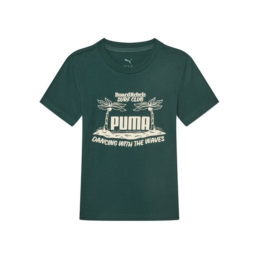 Puma T-Shirt MID90S Graphic 685152 Zielony Regular Fit ze sklepu MODIVO w kategorii T-shirty chłopięce - zdjęcie 183660295