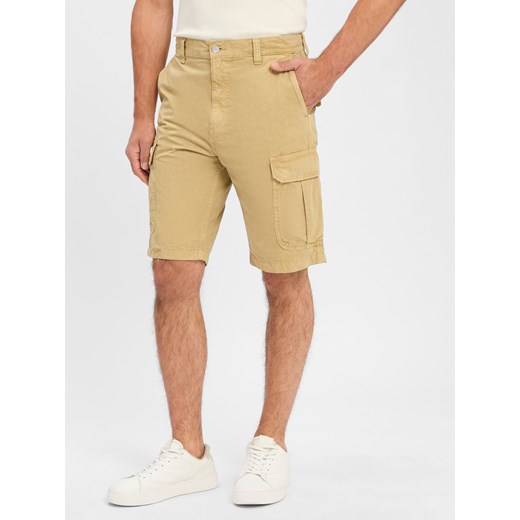 Tommy Jeans Męskie szorty cargo - Relic Tan Mężczyźni Bawełna beżowy jednolity ze sklepu vangraaf w kategorii Spodenki męskie - zdjęcie 183661576