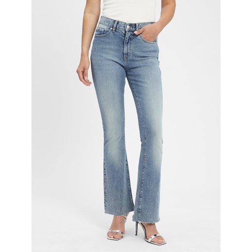 HUGO Dżinsy - Asmalla Kobiety light stone jednolity ze sklepu vangraaf w kategorii Jeansy damskie - zdjęcie 183661577