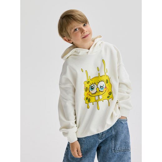 Reserved - Bluza SpongeBob - złamana biel ze sklepu Reserved w kategorii Bluzy chłopięce - zdjęcie 183662256