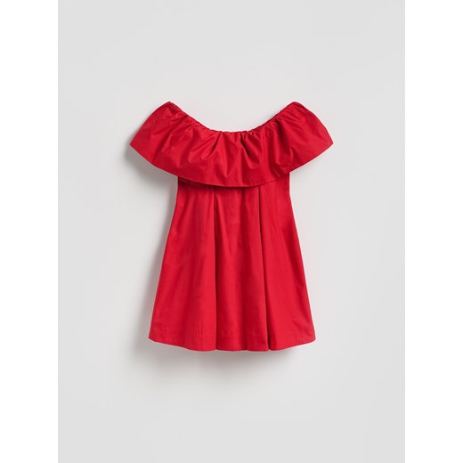 Reserved - Sukienka z odkrytymi ramionami - czerwony Reserved XS Reserved