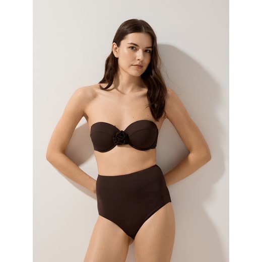 Reserved - Dół od bikini - ciemnobrązowy ze sklepu Reserved w kategorii Stroje kąpielowe - zdjęcie 183662377