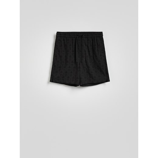 Reserved - Szorty slim fit - czarny Reserved S Reserved