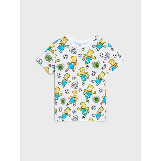 Sinsay - Koszulki 2 pack The Simpsons - wielobarwny Sinsay 98 (2-3 l) Sinsay