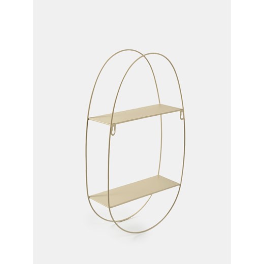 Sinsay - Ścienna metalowa półka z dwiema półkami - kremowy Sinsay One Size Sinsay