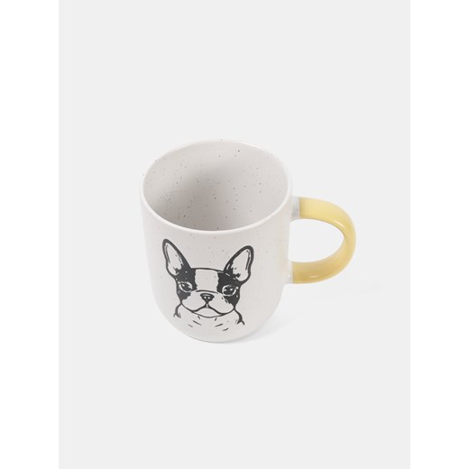 Sinsay - Lekko nakrapiany kubek z motywem psa - żółty Sinsay One Size Sinsay